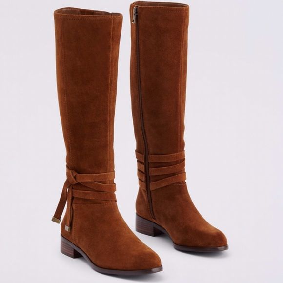 Ann Taylor Suede Boots - Picture 1 of 4